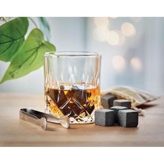 Vue Set whisky avec boîte bambou - Inverness de couleur marron| Krokrodeal