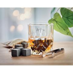 Vue Set whisky avec boîte bambou - Inverness de couleur marron| Krokrodeal