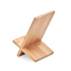 Vue Support de téléphone en bambou - Whippy de couleur marron| Krokrodeal
