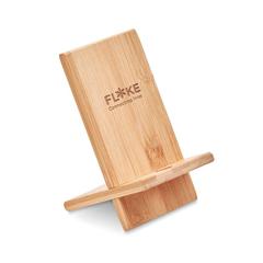 Vue Support de téléphone en bambou - Whippy de couleur marron| Krokrodeal