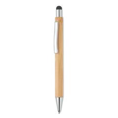 Vue Stylo stylet bambou - Bayba de couleur marron| Krokrodeal