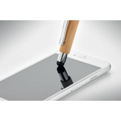 Vue Stylo stylet bambou - Bayba de couleur marron| Krokrodeal