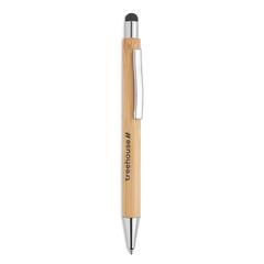 Vue Stylo stylet bambou - Bayba de couleur marron| Krokrodeal