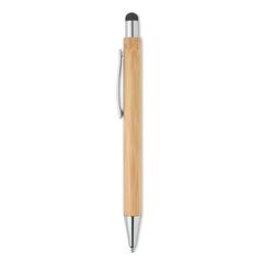 Vue Stylo stylet bambou - Bayba de couleur marron| Krokrodeal
