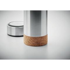 Vue Bouteille isotherme 450 ml - Pole cork de couleur gris| Krokrodeal