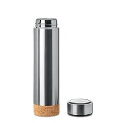 Vue Bouteille isotherme 450 ml - Pole cork de couleur gris| Krokrodeal