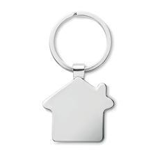 Vue Porte-clés maison métal bambou - Burnie de couleur marron| Krokrodeal