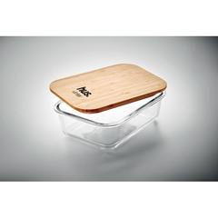 Vue Lunchbox en verre et bambou - Tundra lunchbox de couleur blanc| Krokrodeal