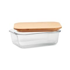 Vue Lunchbox en verre et bambou - Tundra lunchbox de couleur blanc| Krokrodeal
