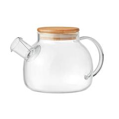 Vue Théière en verre 850ml - Munnar de couleur blanc| Krokrodeal
