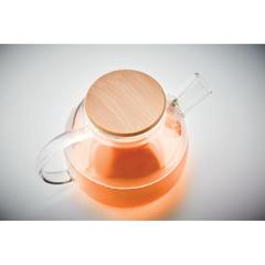 Vue Théière en verre 850ml - Munnar de couleur blanc| Krokrodeal