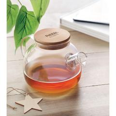 Vue Théière en verre 850ml - Munnar de couleur blanc| Krokrodeal