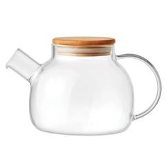 Vue Théière en verre 850ml - Munnar de couleur blanc| Krokrodeal
