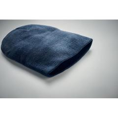 Vue Bonnet en polyester RPET - Marco rpet de couleur bleu| Krokrodeal
