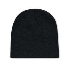 Vue Bonnet en polyester RPET - Marco rpet de couleur noir| Krokrodeal