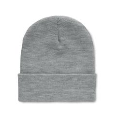 Vue Bonnet en RPET avec revers - Polo rpet de couleur gris| Krokrodeal