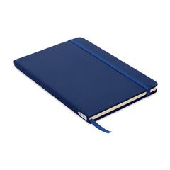 Vue Carnet A5 couverture RPET 600D - Note rpet de couleur bleu| Krokrodeal