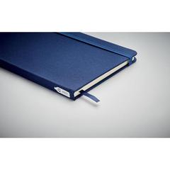 Vue Carnet A5 couverture RPET 600D - Note rpet de couleur bleu| Krokrodeal