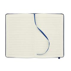 Vue Carnet A5 couverture RPET 600D - Note rpet de couleur bleu| Krokrodeal