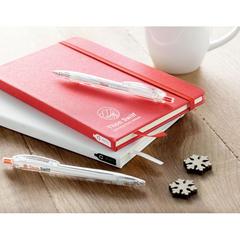 Vue Carnet A5 couverture RPET 600D - Note rpet de couleur rouge| Krokrodeal