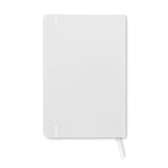 Vue Carnet A5 couverture RPET 600D - Note rpet de couleur blanc| Krokrodeal