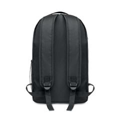 Vue Sac à dos RPET et lumière COB - Urbanback de couleur noir| Krokrodeal