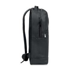 Vue Sac à dos RPET et lumière COB - Urbanback de couleur noir| Krokrodeal