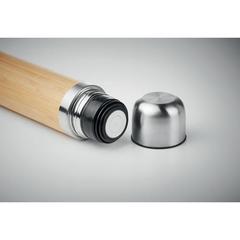 Vue Bouteille isotherme - Chan bamboo de couleur marron| Krokrodeal