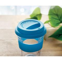 Vue Gobelet en verre 350 ml - Astoglass de couleur bleu| Krokrodeal