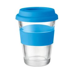 Vue Gobelet en verre 350 ml - Astoglass de couleur bleu| Krokrodeal