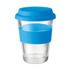 Vue Gobelet en verre 350 ml - Astoglass de couleur bleu| Krokrodeal