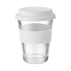 Vue Gobelet en verre 350 ml - Astoglass de couleur blanc| Krokrodeal