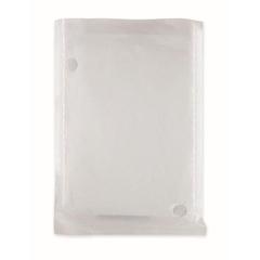 Vue Poncho biodégradable - Sprinkle pla de couleur blanc| Krokrodeal