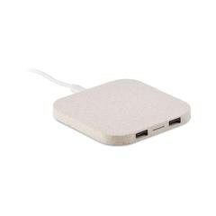 Chargeur/hub paille de blé/ ABS - Unipad+ publicitaire pas cher