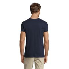 Vue REGENT F MEN T-SHIRT 150g - Regent fit de couleur bleu| Krokrodeal