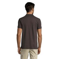 Vue PRIME MEN POLO POLYCOTON - Prime men de couleur gris| Krokrodeal