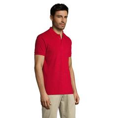 Vue PRIME MEN POLO POLYCOTON - Prime men de couleur rouge| Krokrodeal