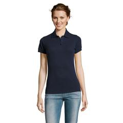 Vue PRIME WOMEN POLO POLYCOTON - Prime women de couleur bleu| Krokrodeal