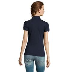 Vue PRIME WOMEN POLO POLYCOTON - Prime women de couleur bleu| Krokrodeal