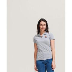 Vue PRIME WOMEN POLO POLYCOTON - Prime women de couleur bleu| Krokrodeal