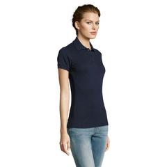 Vue PRIME WOMEN POLO POLYCOTON - Prime women de couleur bleu| Krokrodeal