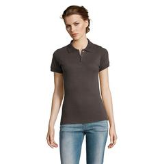 Vue PRIME WOMEN POLO POLYCOTON - Prime women de couleur gris| Krokrodeal