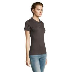 Vue PRIME WOMEN POLO POLYCOTON - Prime women de couleur gris| Krokrodeal