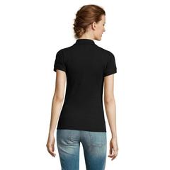 Vue PRIME WOMEN POLO POLYCOTON - Prime women de couleur noir| Krokrodeal