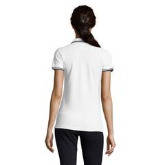 Vue PASADENA polo femme 200g - Pasadena women de couleur bleu| Krokrodeal
