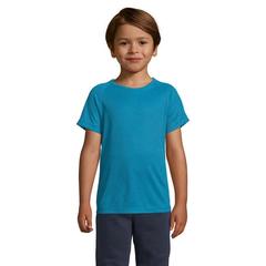Vue SPORTY KIDS T-SHIRT SPORT - Sporty kids de couleur bleu| Krokrodeal
