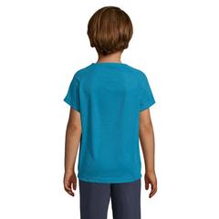 Vue SPORTY KIDS T-SHIRT SPORT - Sporty kids de couleur bleu| Krokrodeal