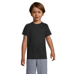 Vue SPORTY KIDS T-SHIRT SPORT - Sporty kids de couleur noir| Krokrodeal