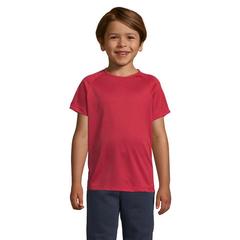 Vue SPORTY KIDS T-SHIRT SPORT - Sporty kids de couleur rouge| Krokrodeal