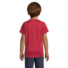 Vue SPORTY KIDS T-SHIRT SPORT - Sporty kids de couleur rouge| Krokrodeal